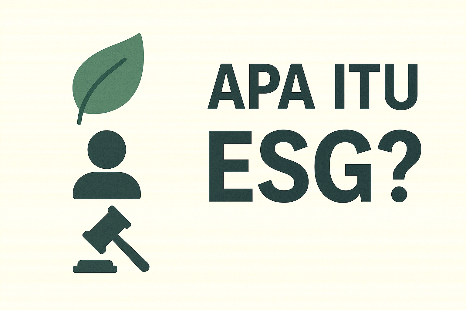 apa itu ESG