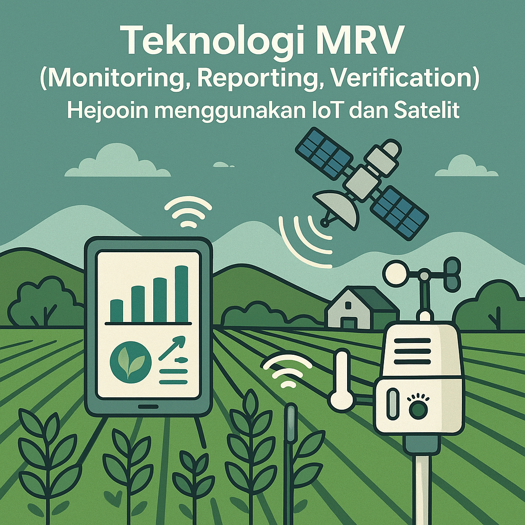 Teknologi MRV (Monitoring, Reporting, Verification) Hejooin menggunakan IoT dan Satelit